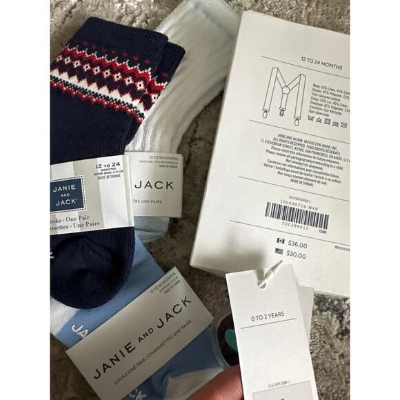 🔥FLASH SALE🔥 Janie and Jack Boys Accessories bundle Set 5‎ pieces - Picture 3 of 3